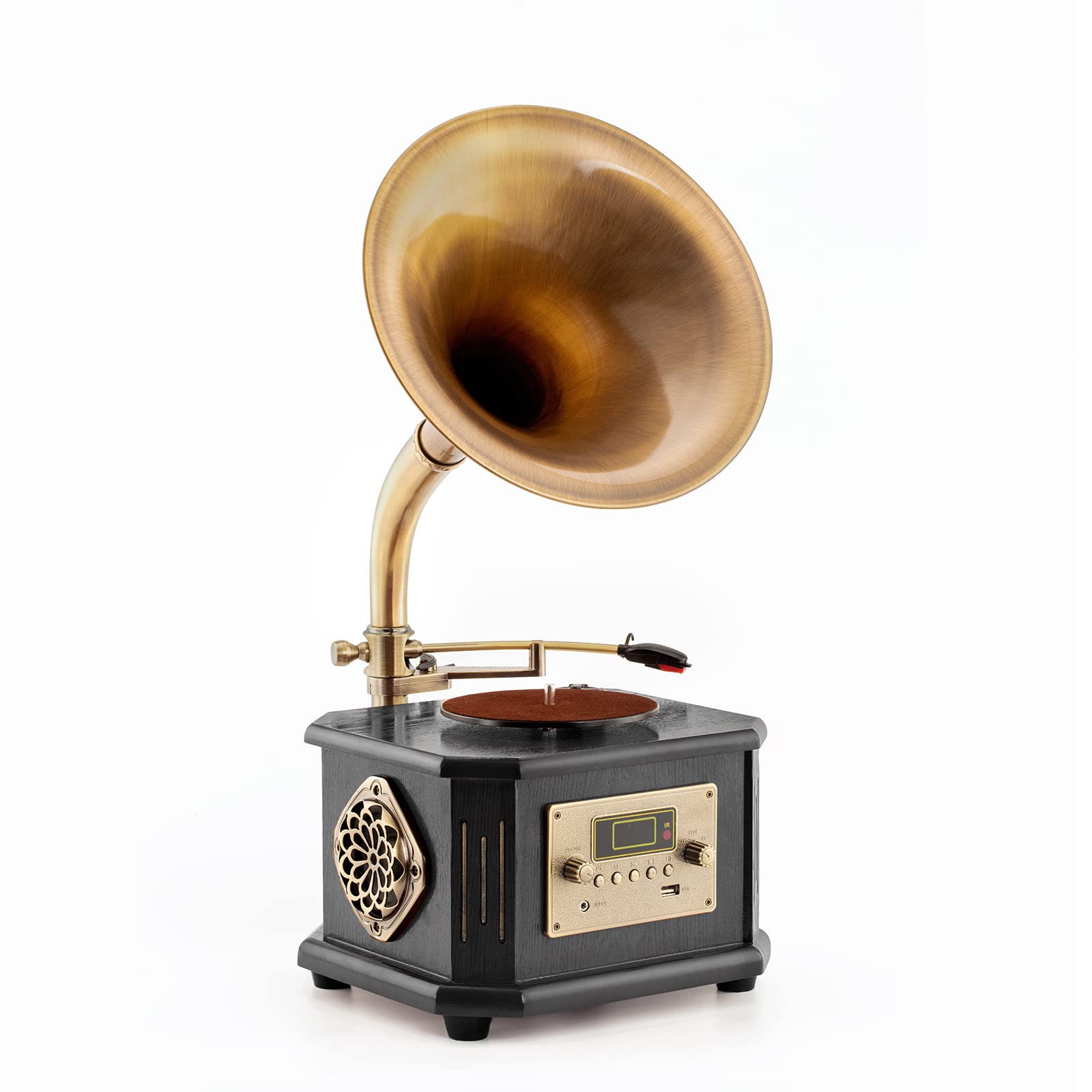 Amazon.co.jp: Hofeinz レトロ蓄音機、ビニールレコードプレーヤー