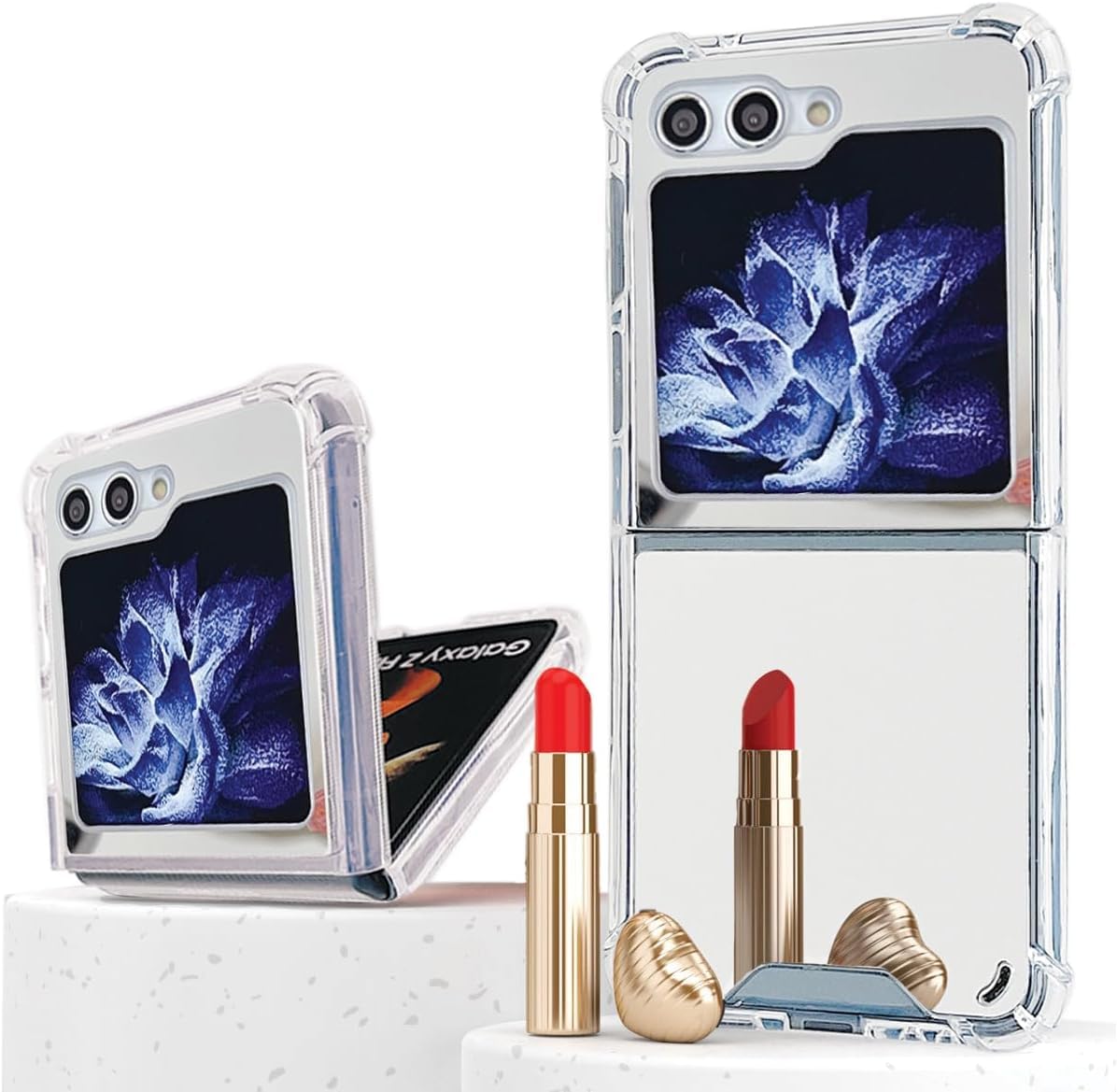 Amazon.co.jp: 適用 Galaxy Z flip6 5G SC-54E ミラー ケース 鏡