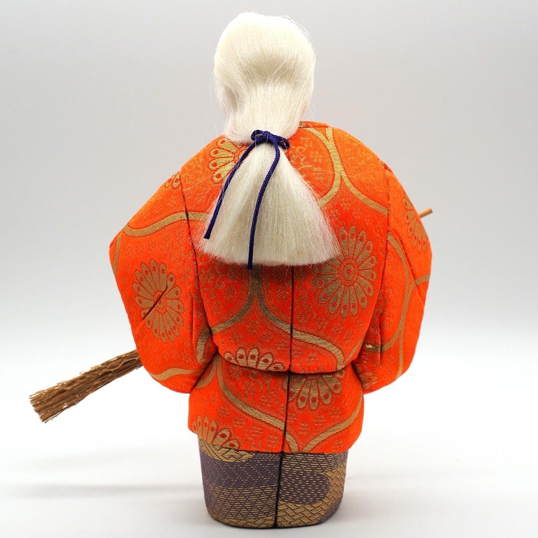 Amazon | 高砂人形 共白髪 本頭付 三五 正絹屏風付 | 木目込み人形