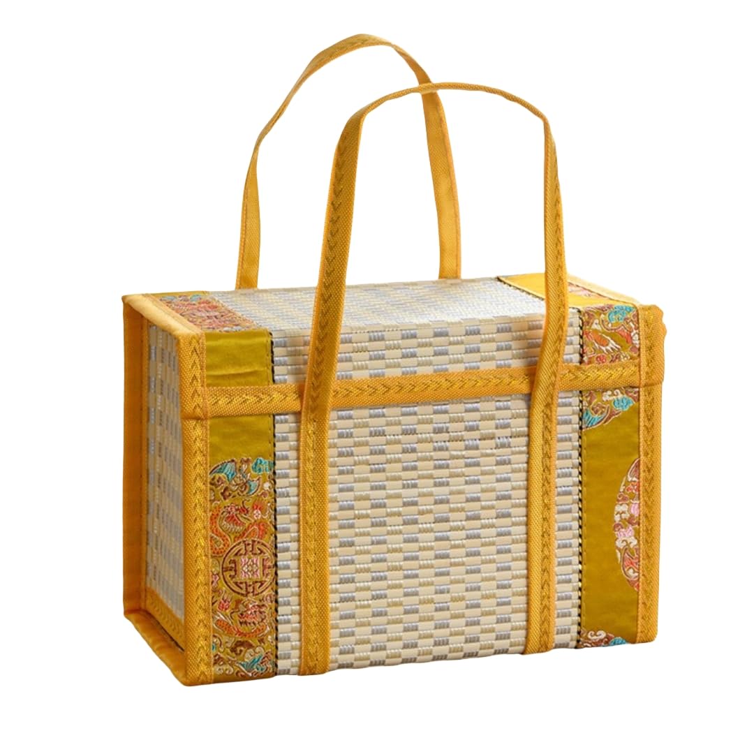 Amazon｜竹篭 竹かご 収納ケース 手提げ 収納バスケット 編みバッグ