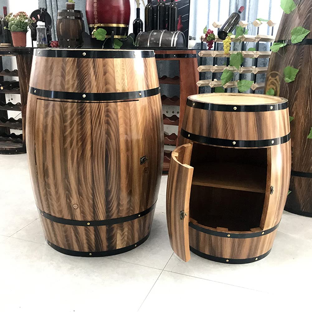 Amazon｜GZHENH ワイン樽、 ワイン ワインセラー レトロ 木製の樽型