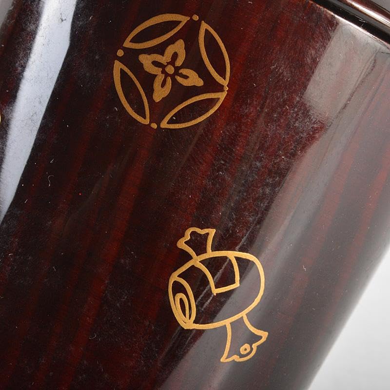 Amazon.co.jp: 茶道具 山中塗 道場宗廣作 宝尽くし 末広茶器 共箱 M