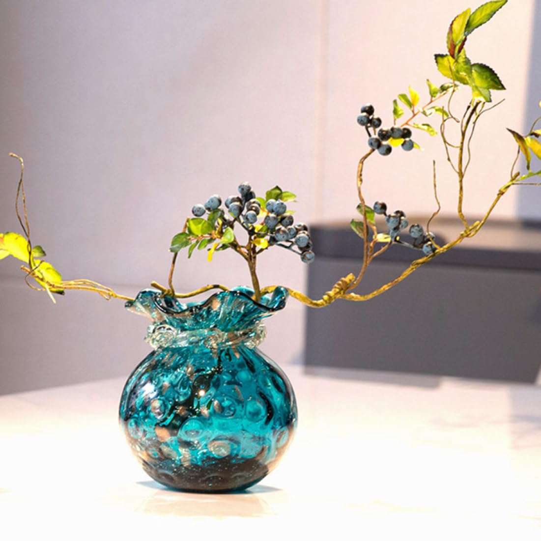 Amazon.co.jp: ガラス 花瓶 北欧風 フラワーベース おしゃれ 18cm 洋風