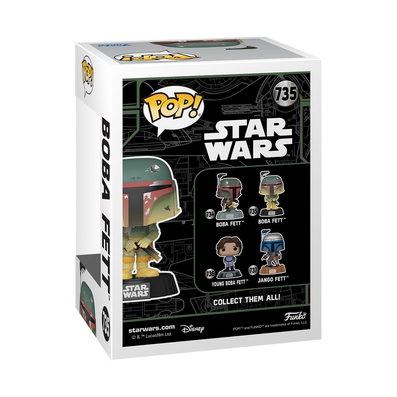 Amazon.com: Funko POP! Star Wars: Boba Fett - Glow in The Dark