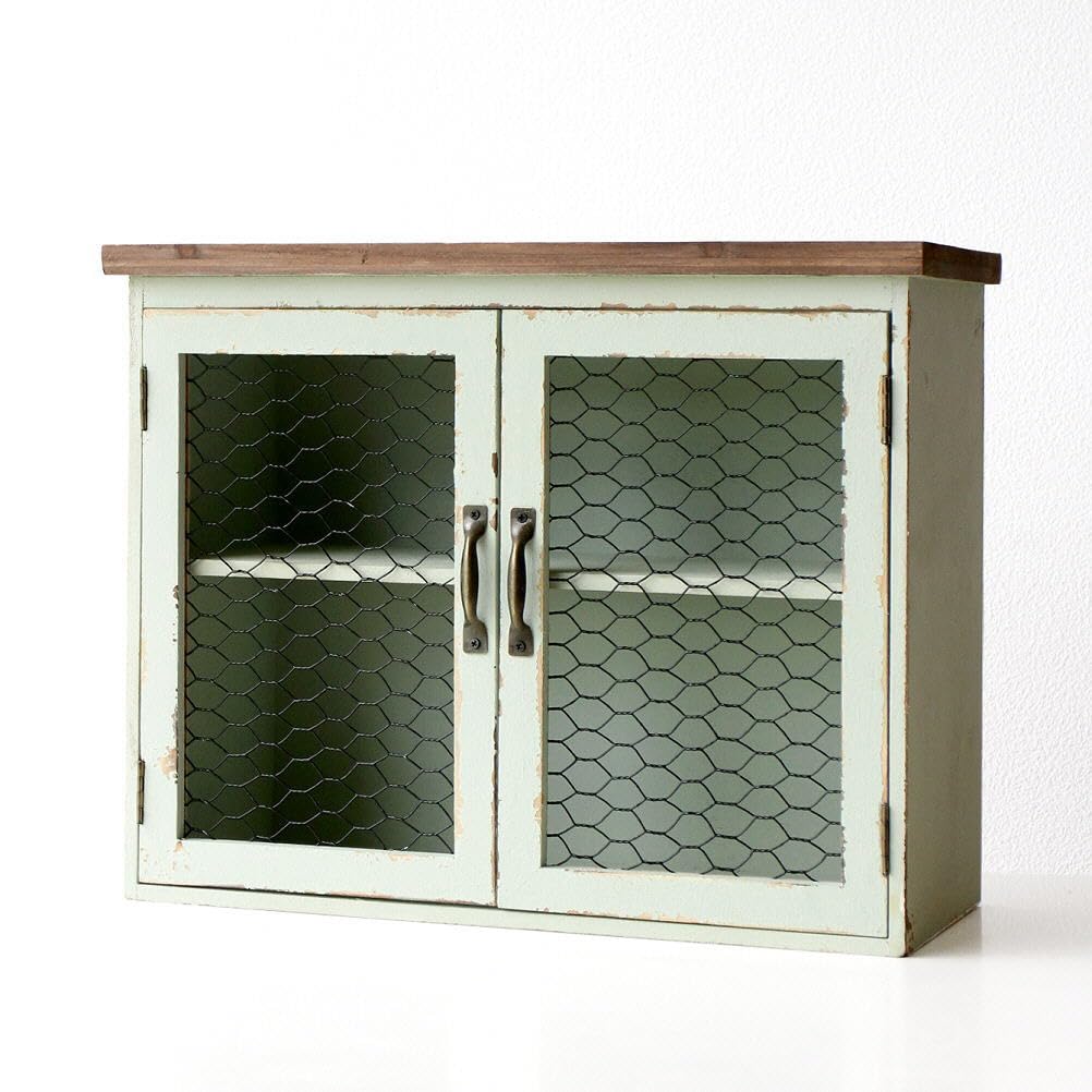 Amazon｜ウォールキャビネット 木製 ウッド レトロ おしゃれ 壁掛け