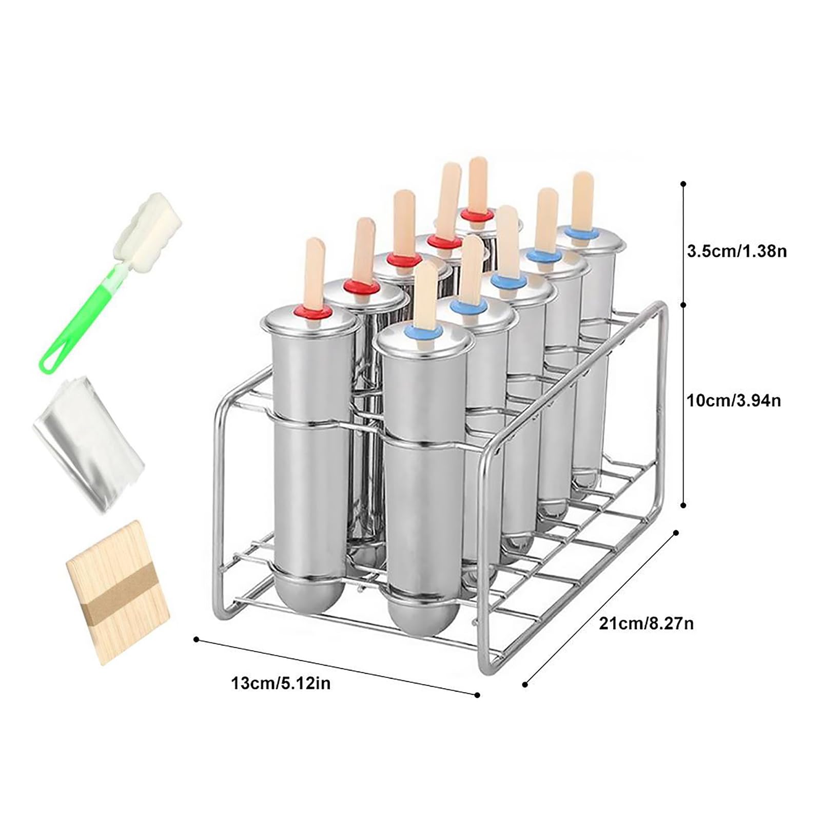 Amazon.co.jp: 金属製アイスキャンディー型、ホルダー付き丸頭