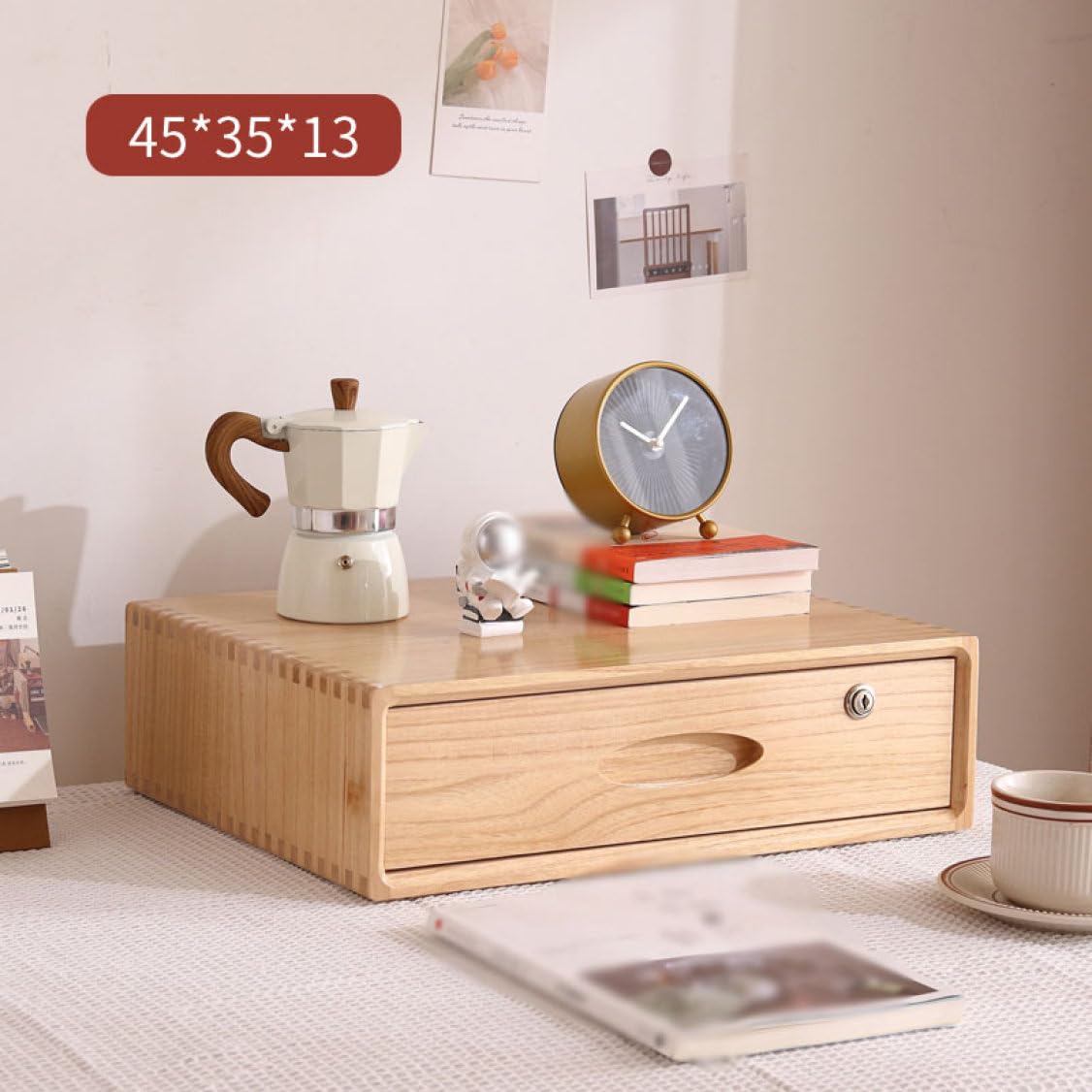 Amazon｜MJKQ9 ヴィンテージ調 一段チェスト 木製 スタイル10 オフィス