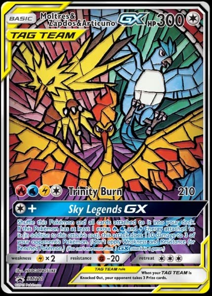 Amazon.co.jp: ポケモン - Moltres & Zapdos & Articuno GX - SM210