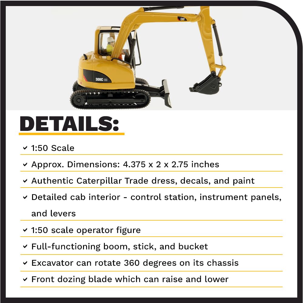 Amazon.co.jp: DM85129 1/50 Cat 308C CR 油圧ショベル : おもちゃ