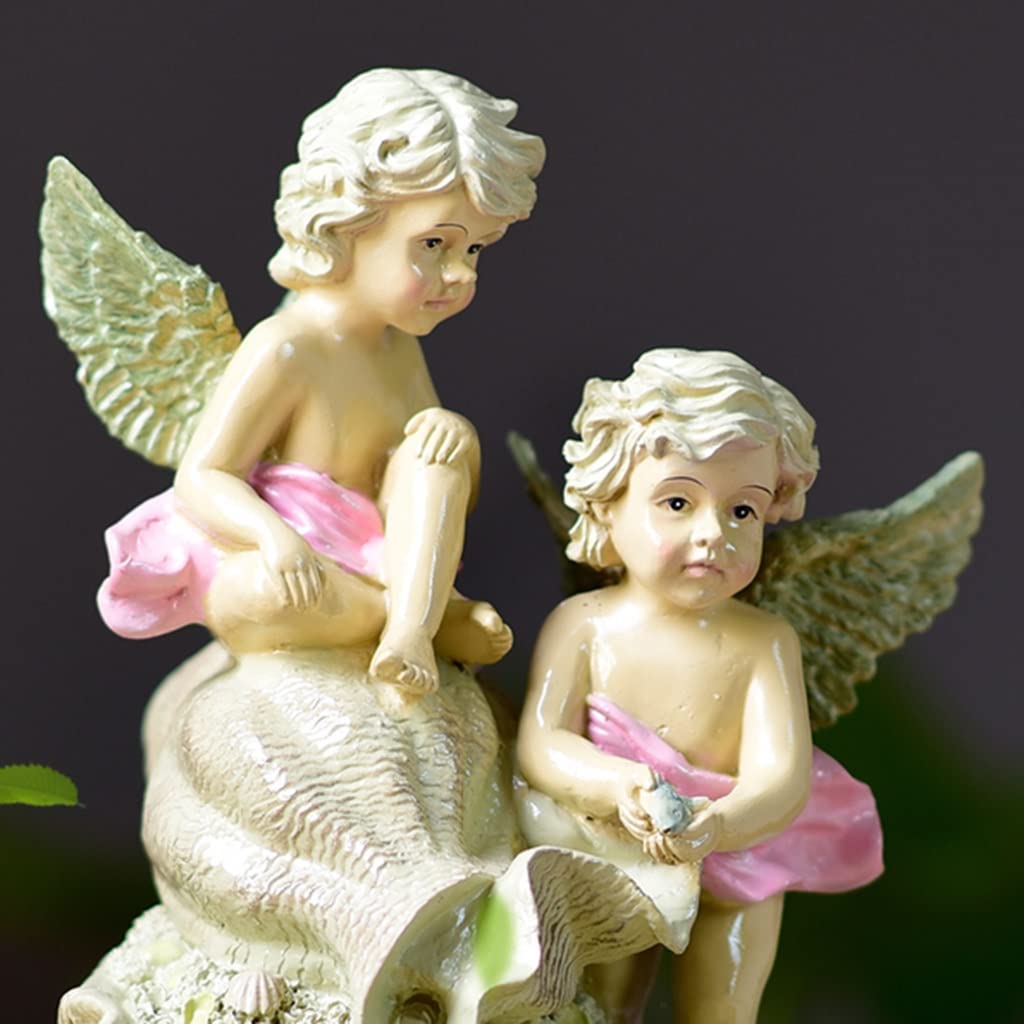 Amazon.co.jp: かわいい卓上噴水の天使のスタイリングのミニ