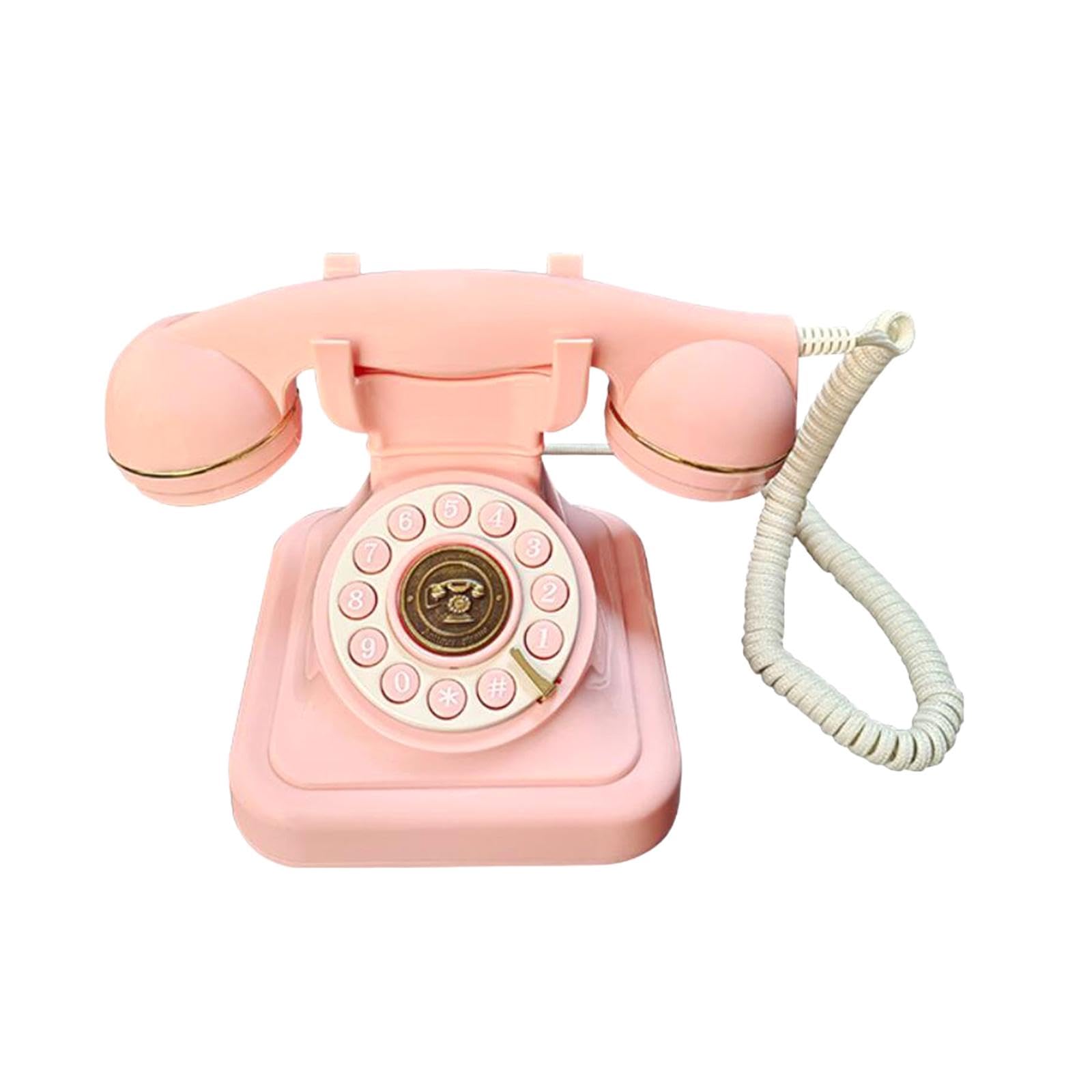 Amazon | QHStealthy コード付きレトロ電話アンティーク電話クラシック