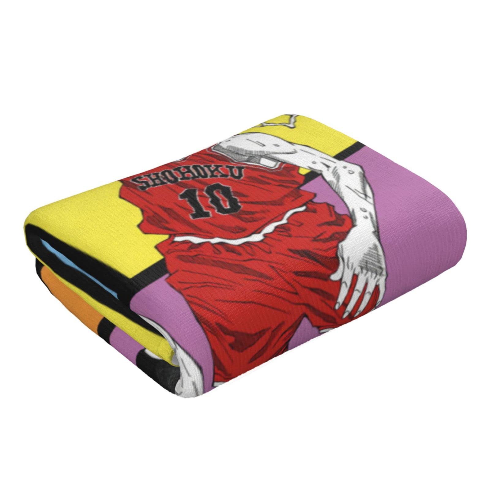 Amazon｜Slam Dunk スラムダンクの背景フェイスタオル 柔らか肌触り