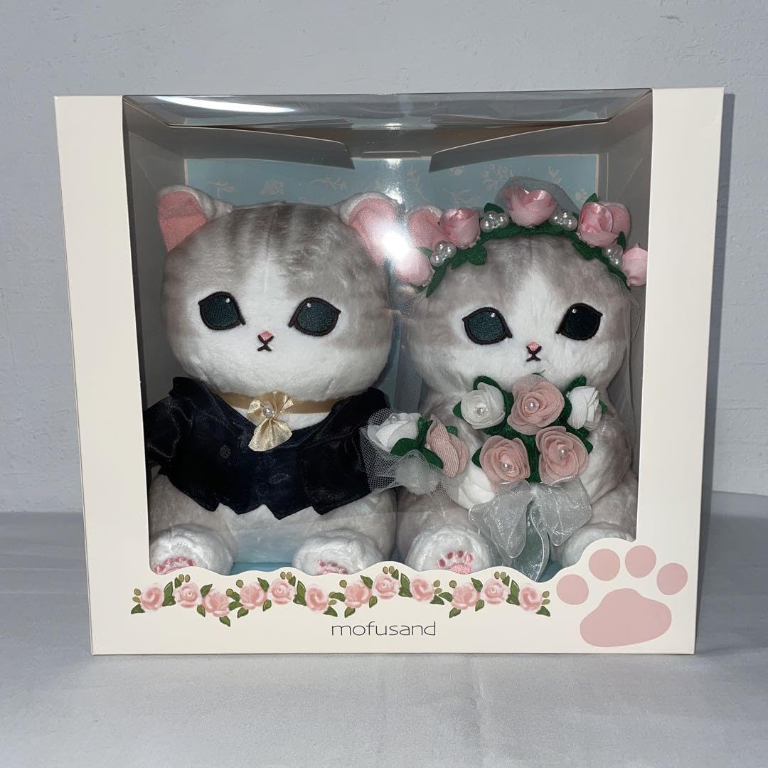 Amazon.co.jp: モフサンド ぬいぐるみ にゃんこのウエディングペア
