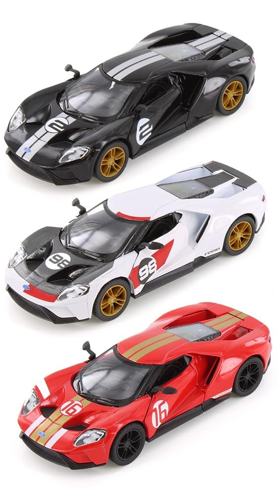 Amazon.com: KiNSMART Ford GT Heritage Edition SetOf3 5