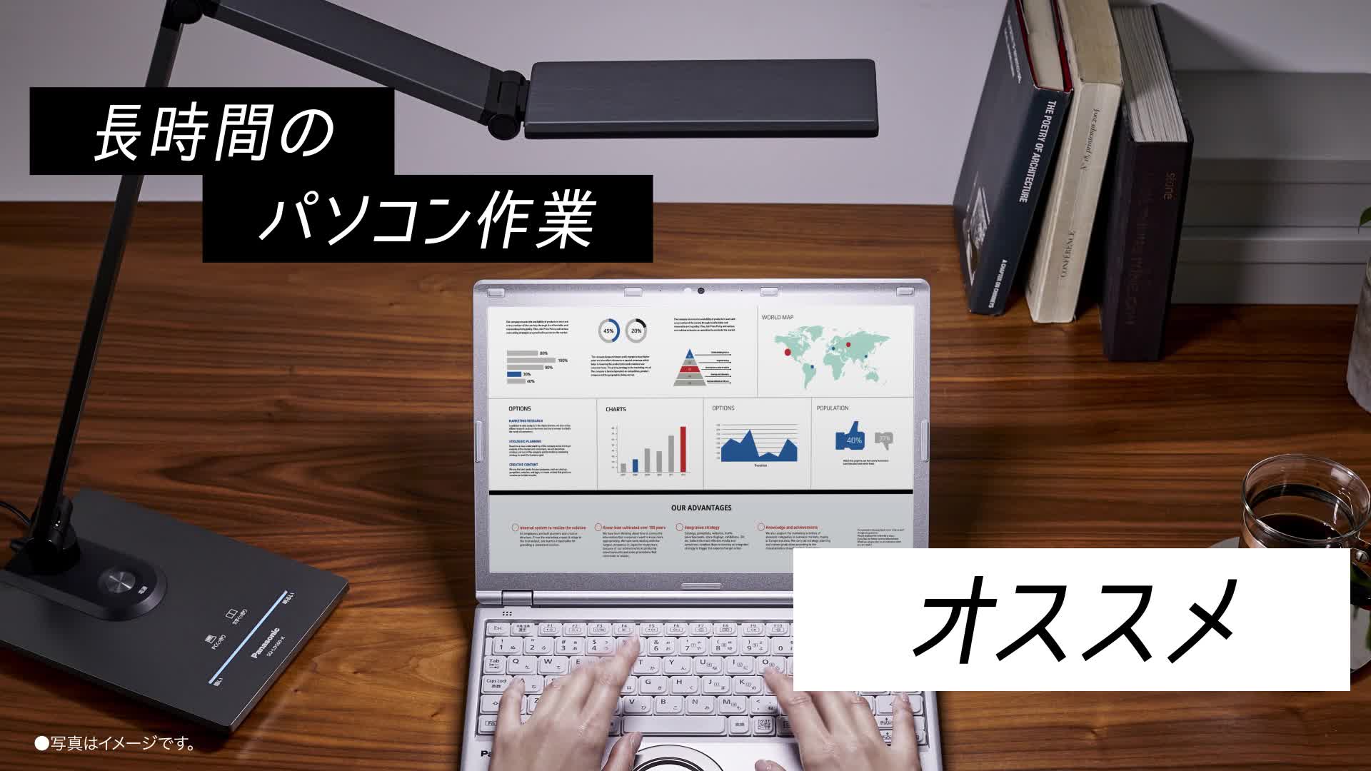 Amazon | パナソニック LEDデスクライト 置き型 スマホ充電USBポート付