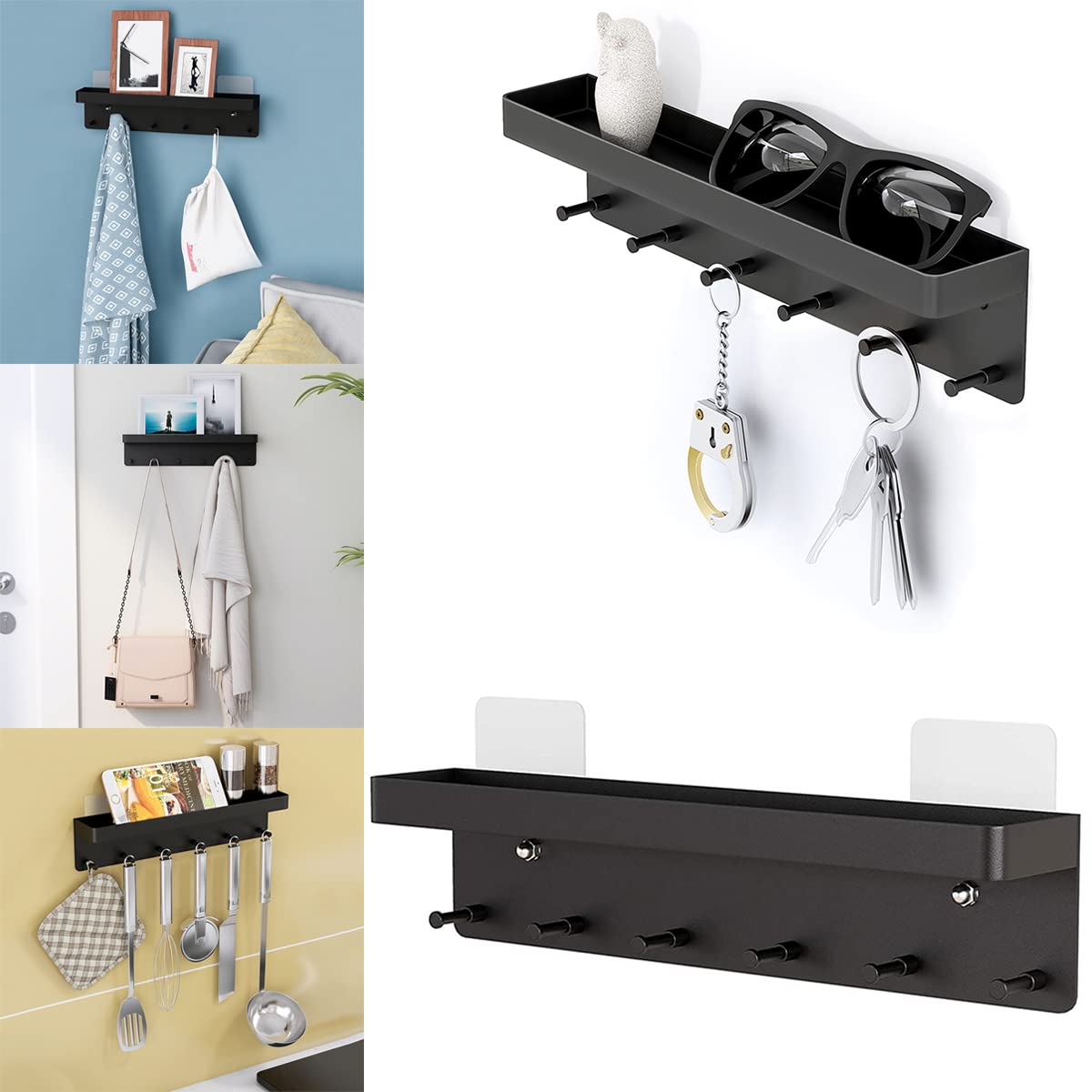 Amazon.co.jp: Montenas 壁掛けフック ドアフック ウォールハンガー 鍵