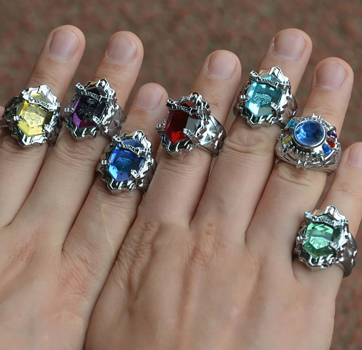 Amazon.co.jp: 家庭教師ヒットマン REBORN! リング 指輪 7個セット