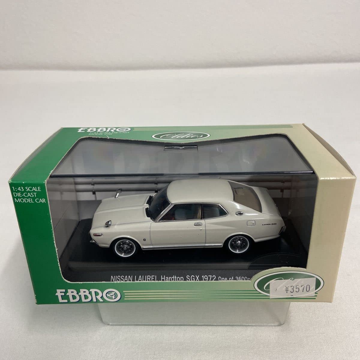 Amazon | EBBRO 1/43 NISSAN LAUREL HT SGX 1972年 White エブロ 日産