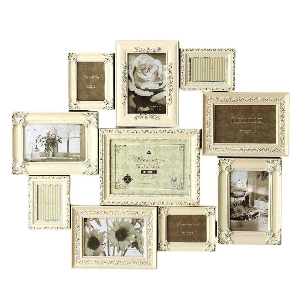 Amazon.co.jp: フォトフレーム 壁掛け 多面 おしゃれ アンティーク