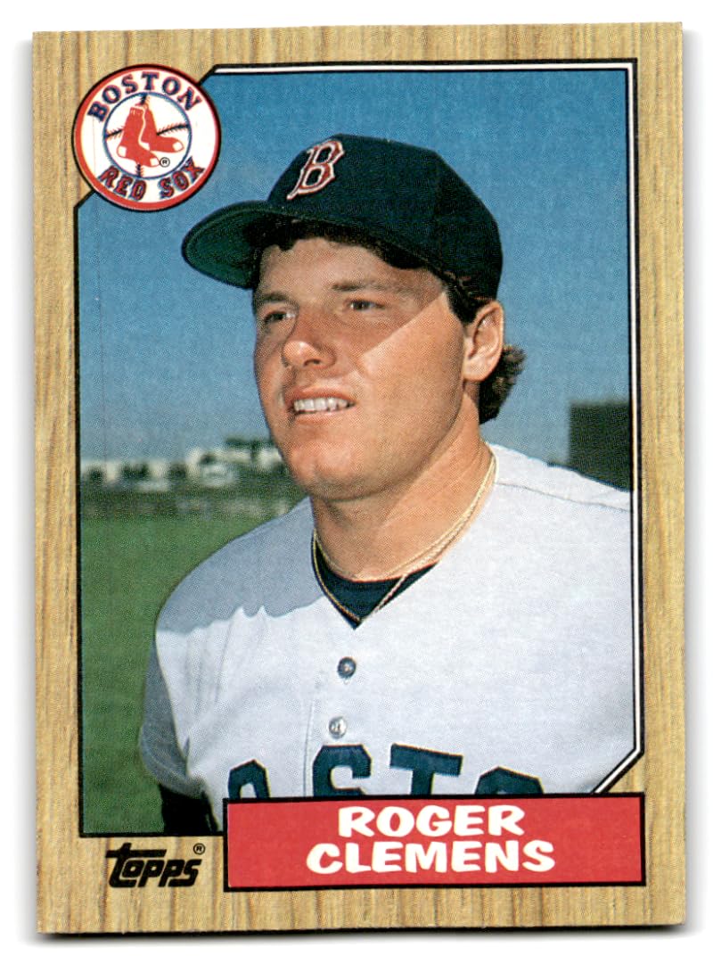 Amazon.com: 1987 Topps #340 Roger Clemens Red Sox MLB Baseball