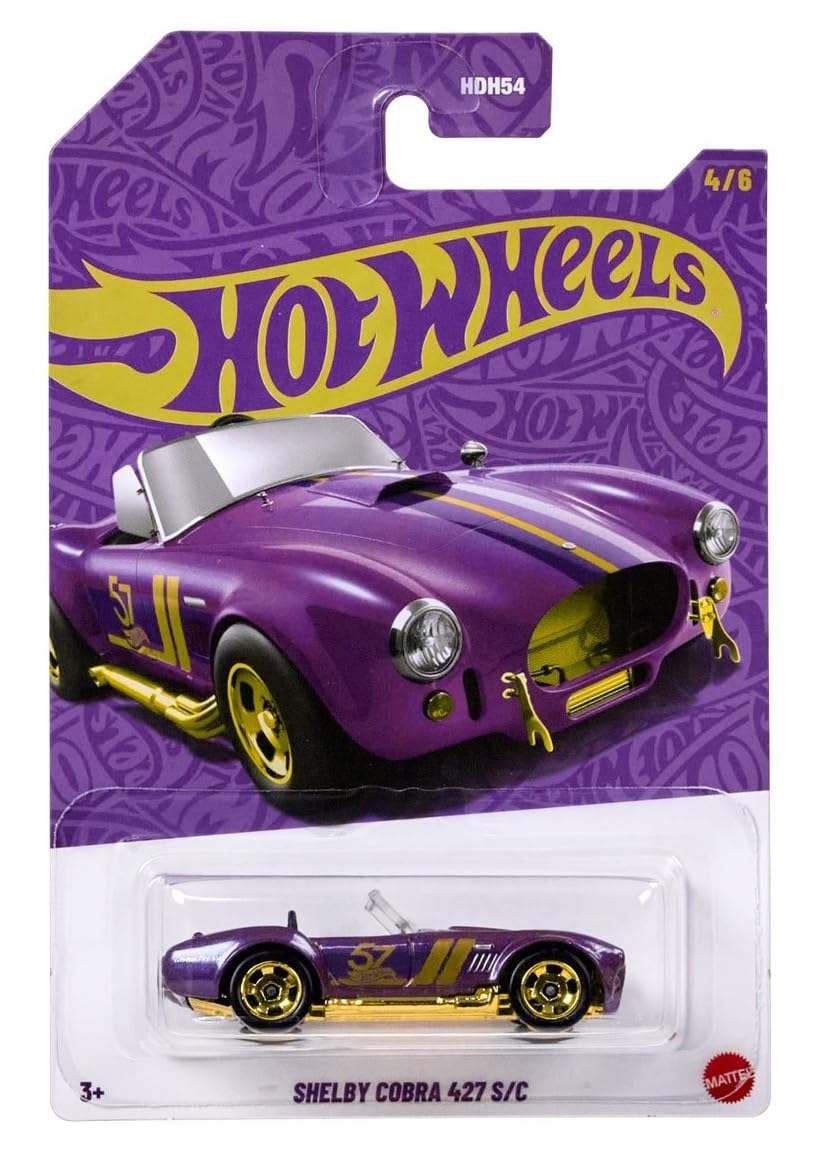 Amazon.com: Hot Wheels Pearl & Chrome Shelby Cobra 427 S/C, Purple