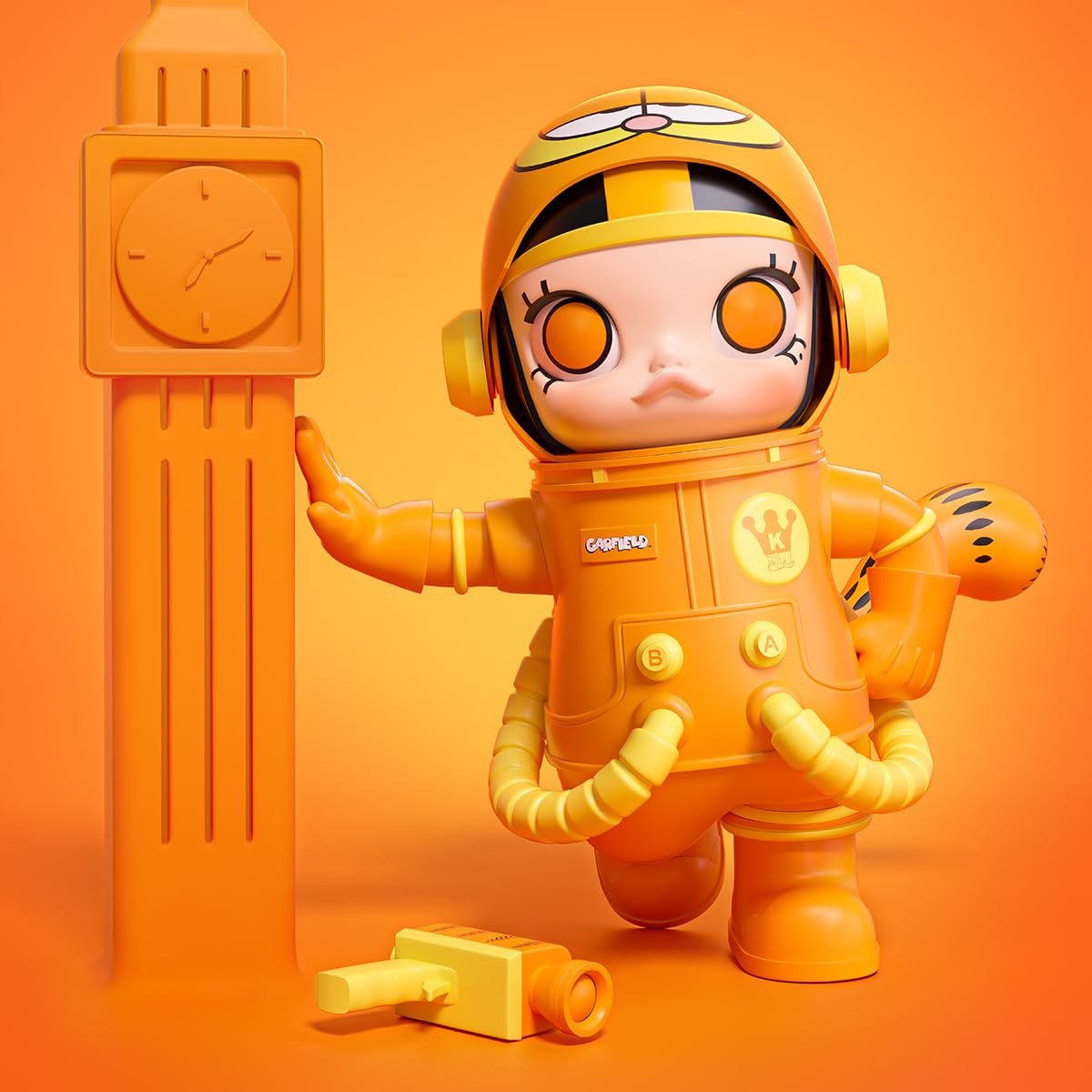 Amazon.co.jp: POP MART MEGA コレクション 400% SPACE MOLLY Garfield