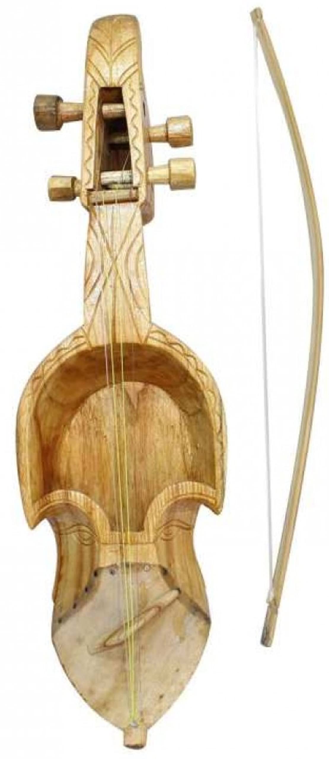 Amazon | ヒマラヤクラフト サランギ 伝統的なネパール民族楽器