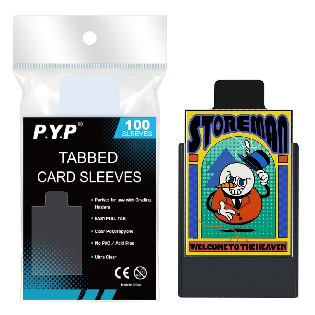 Amazon.co.jp: CARDECT タブ付きカードスリーブ 100枚入り トレカ PSA