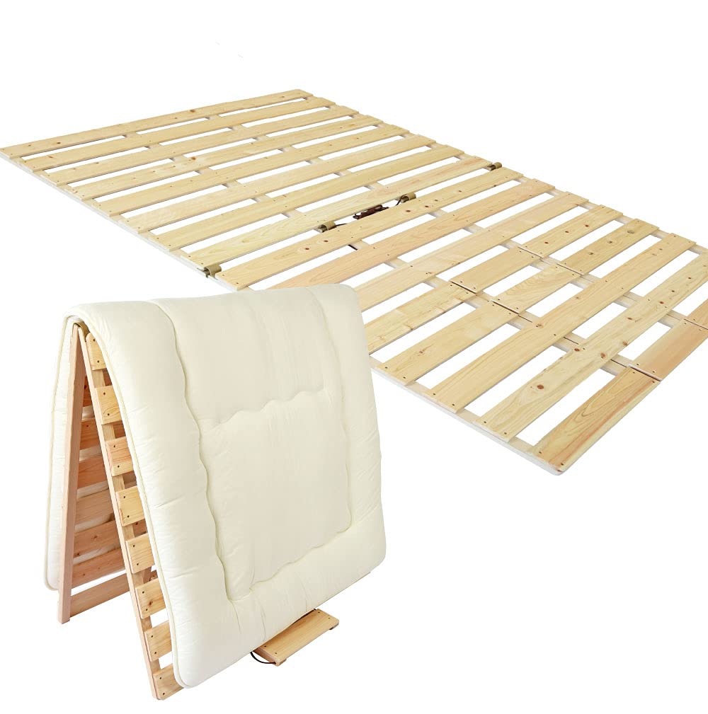 Amazon｜【安心の国産品】 布団干し機能付きスノコベッド（セミダブル