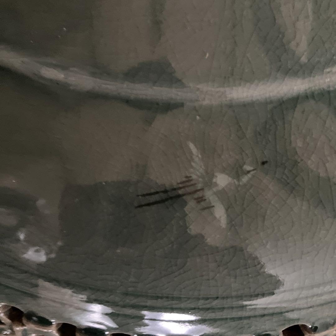 ☆土日限定特価【希少•美品】在銘青山作 高麗青磁 特大飾り壺 Amazon