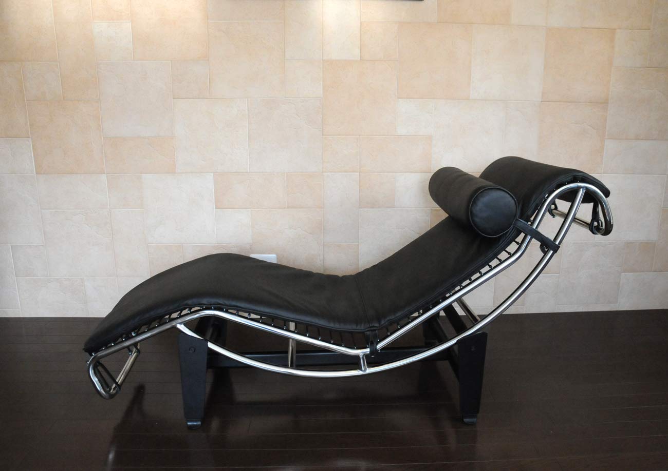 Amazon｜LC4 シェーズロング 本革仕様 色ブラック ルコルビジェによる