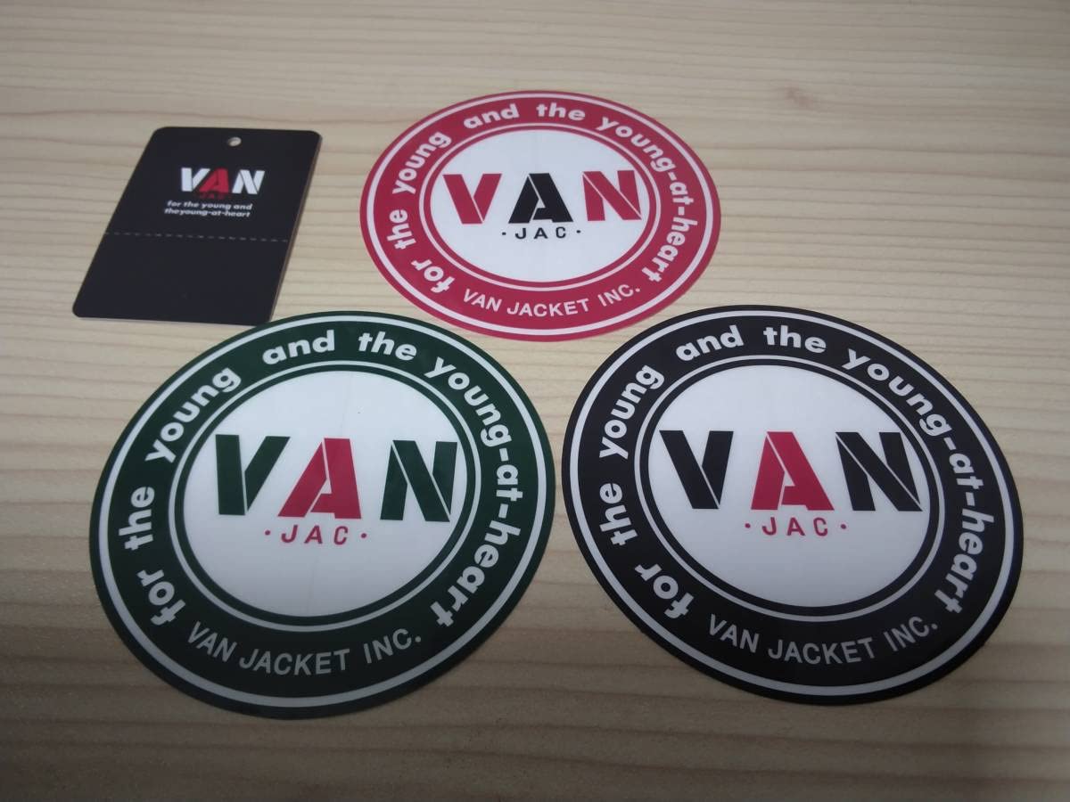 Amazon.co.jp: VAN JAC 丸VANステッカークリアタイプ3枚セット