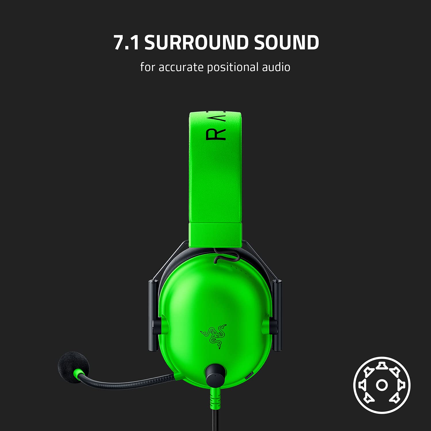 Amazon.com: Razer BlackShark V2 X Gaming Headset: 7.1 Surround