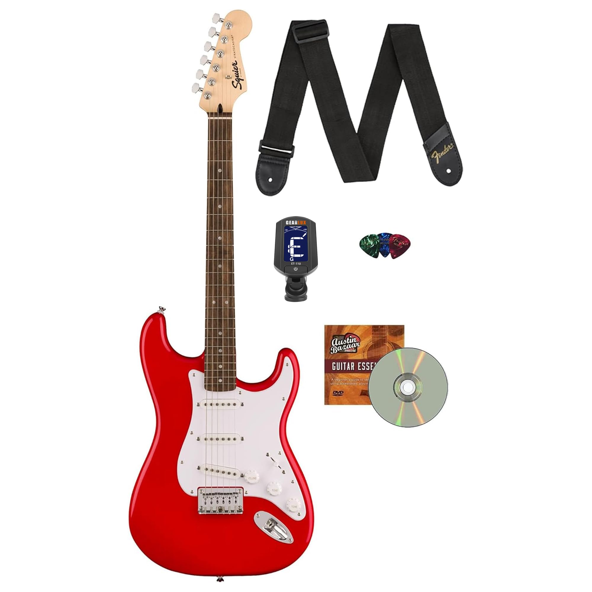 Amazon.com: Fender Squier Sonic Stratocaster HT - Torino Red
