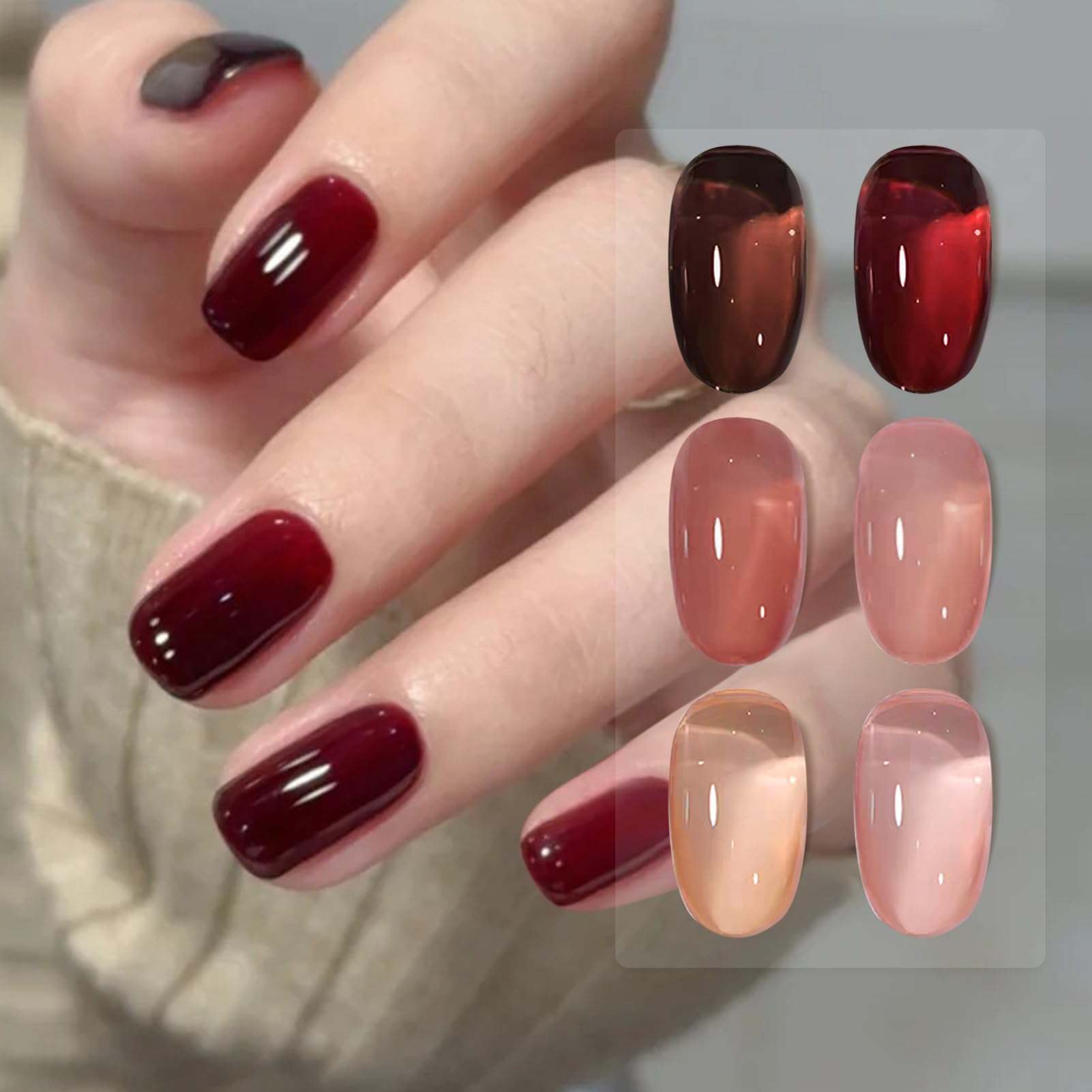 Amazon.co.jp: BORN PRETTY ジェルネイル カラージェル 6色セット