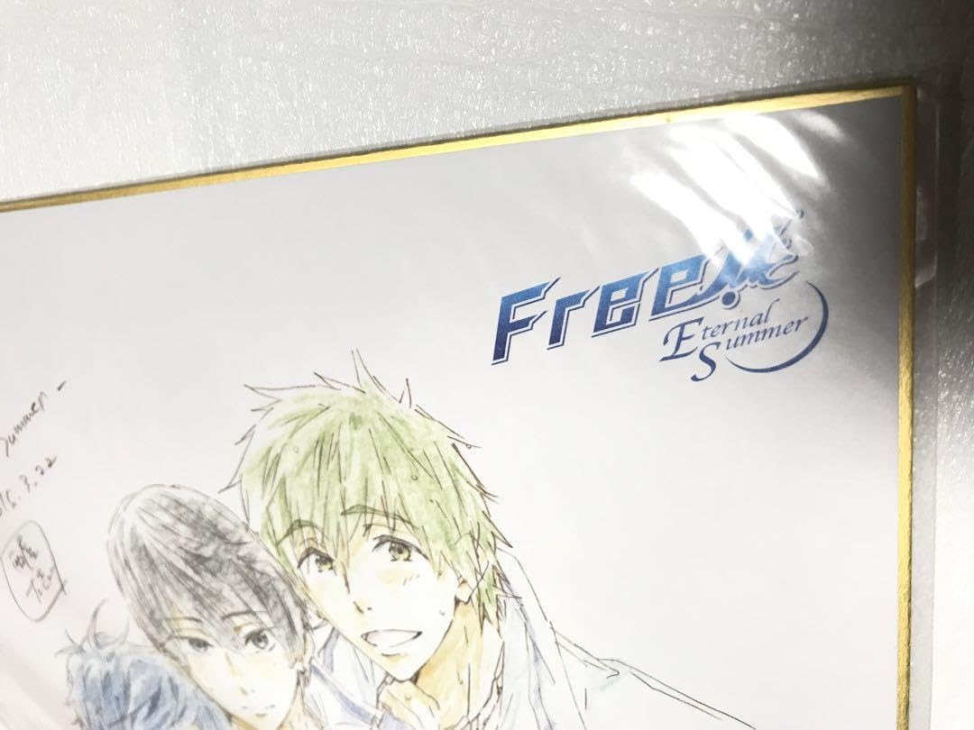 Amazon.co.jp: ◎原画西屋太志品複製原画色紙アニメFree!七瀬遙 橘真琴