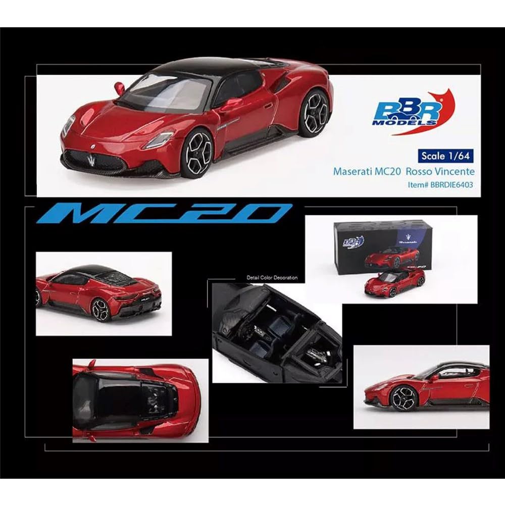 Amazon | BBR MODELS 1/64 BBR 1/64 マセラティ MC20 ロッソ