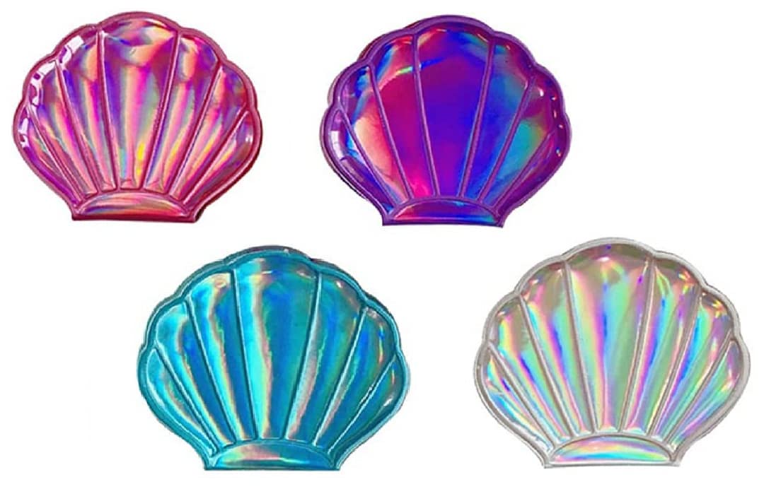Amazon.com: zmgmsmh 4 Color Shell Mirror Makeup Mirror Girls