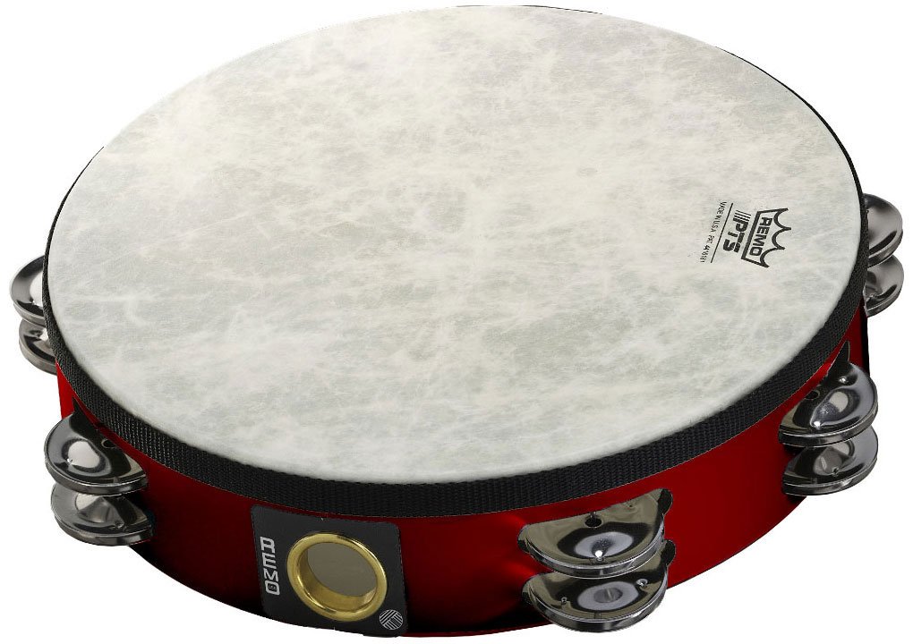 Amazon.com: Remo Fiberskyn Tambourine - Quadura Deep Red, 8