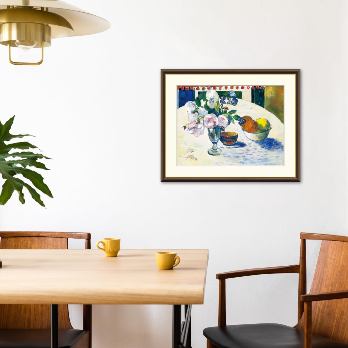 Amazon｜青いアイリスとオレンジとレモン ポール・ゴーギャン 42× 52