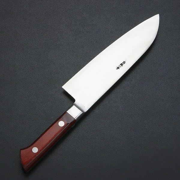 Amazon | 関東 三徳包丁 下総国光月作 180mm 『総手造り』 白紙1号