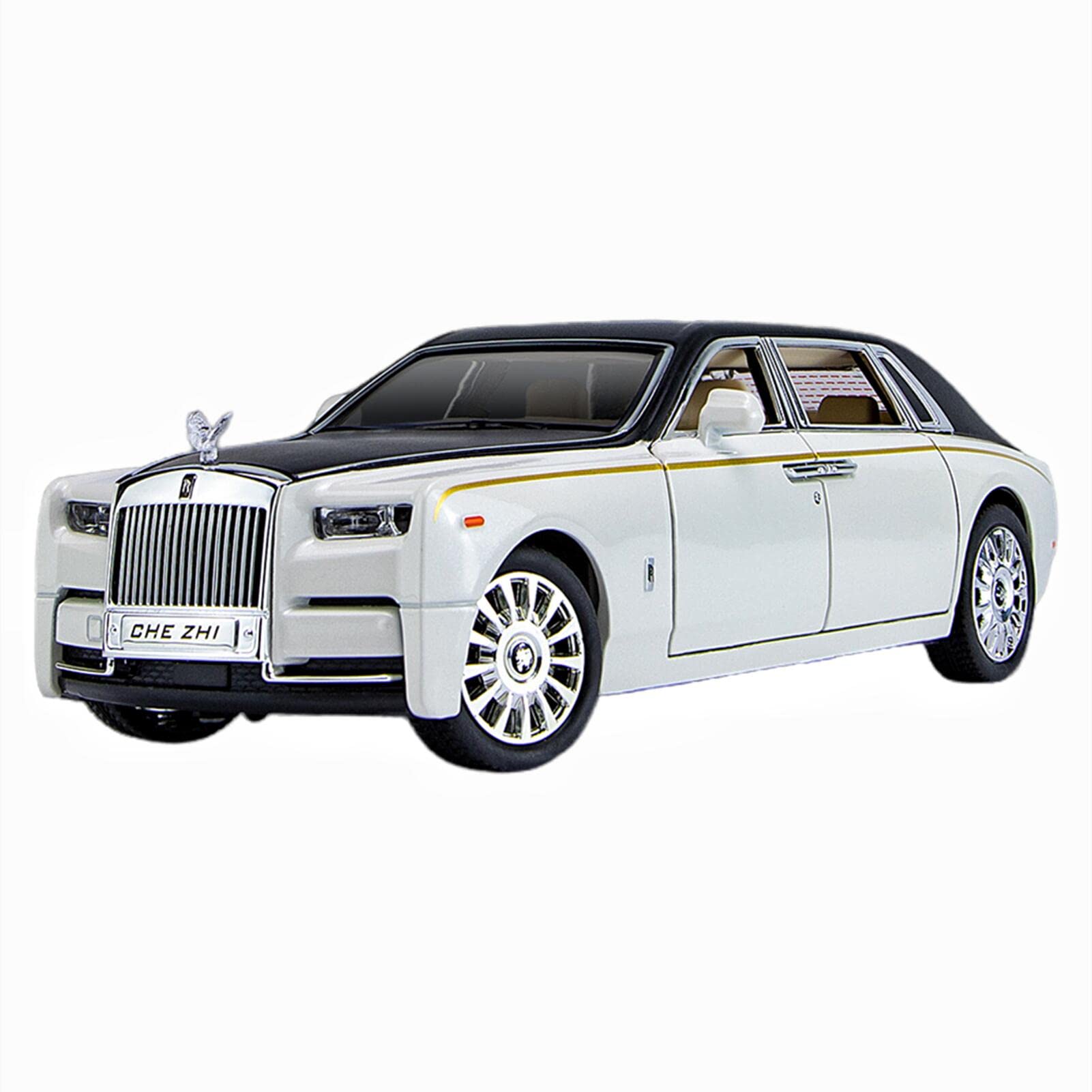 Amazon | ミニカー1/24ロールスロイスファントム合金車モデル音と光