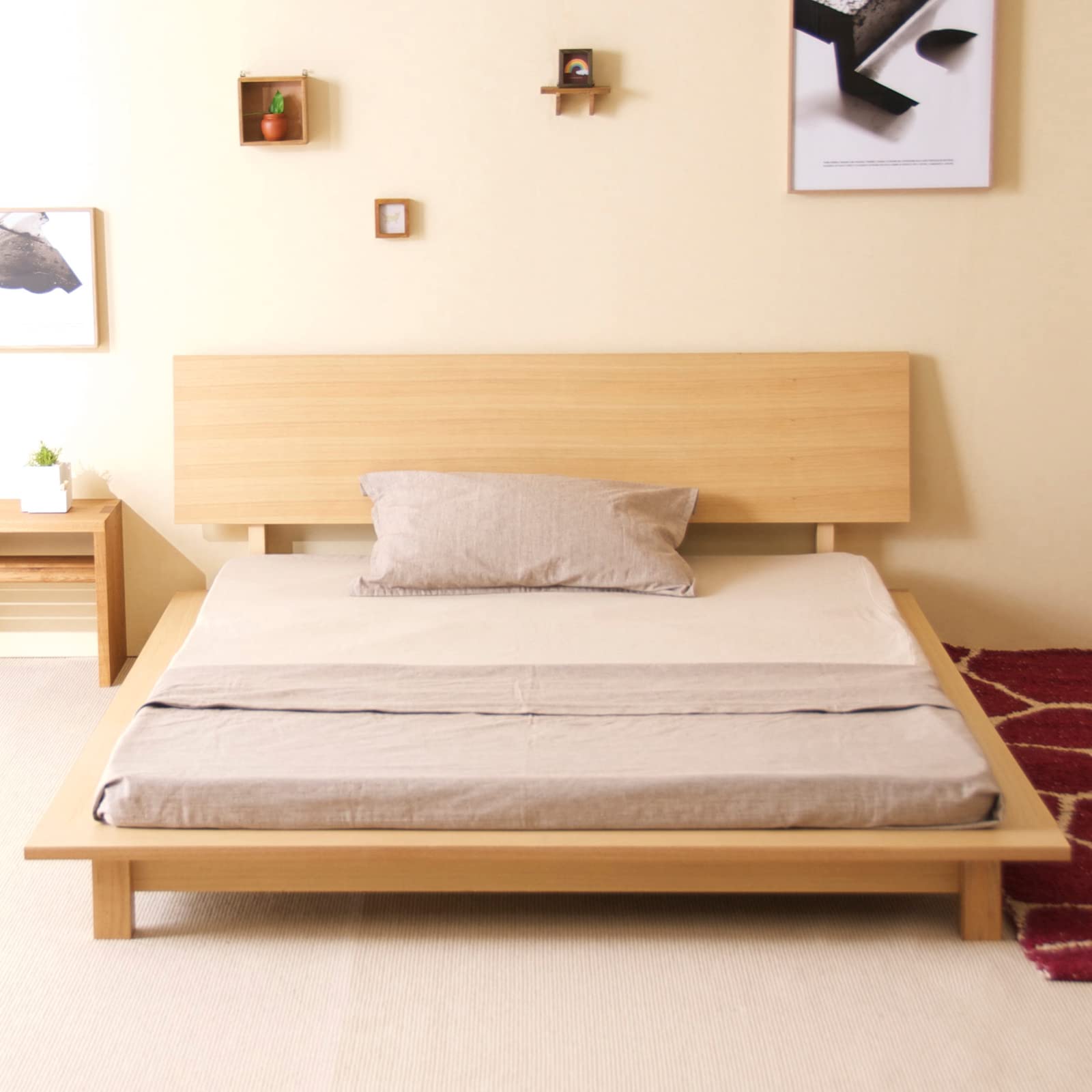 Amazon｜「木製ローベッドフレーム THETA（シータ）」 天然木 ベッド