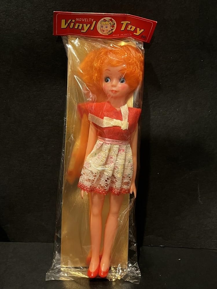 Amazon.co.jp: 昭和 レトロ 女の子 ソフビ 人形 ドール 昔 : おもちゃ