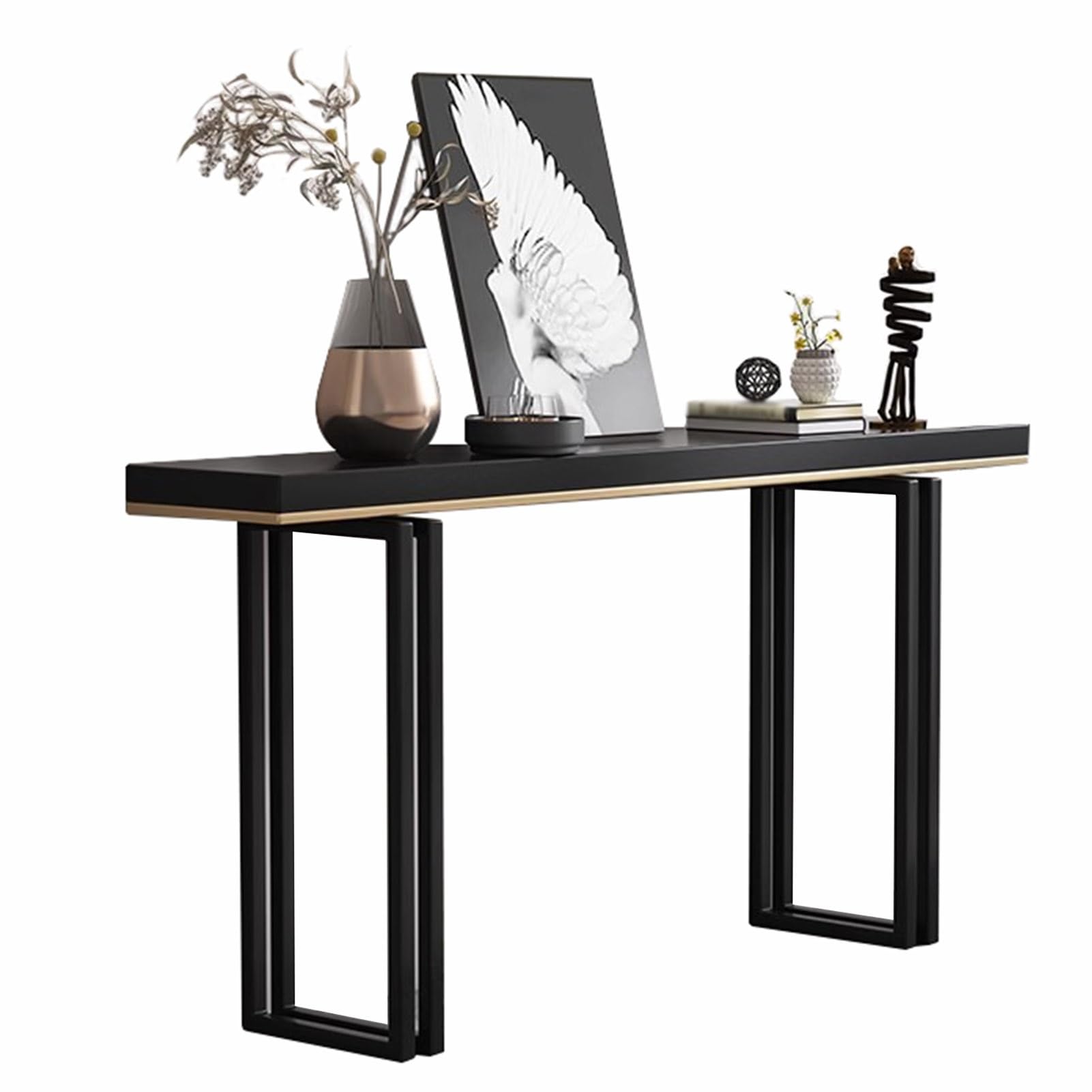 Amazon｜コンソールテーブル 黒のモダンな玄関コンソールテーブル