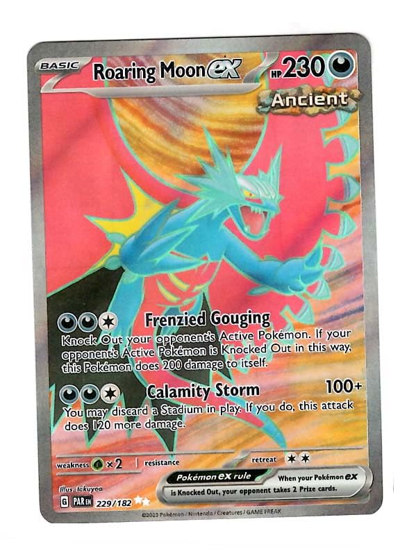 Amazon.com: Pokemon - Roaring Moon ex 229/182 - Paradox Rift