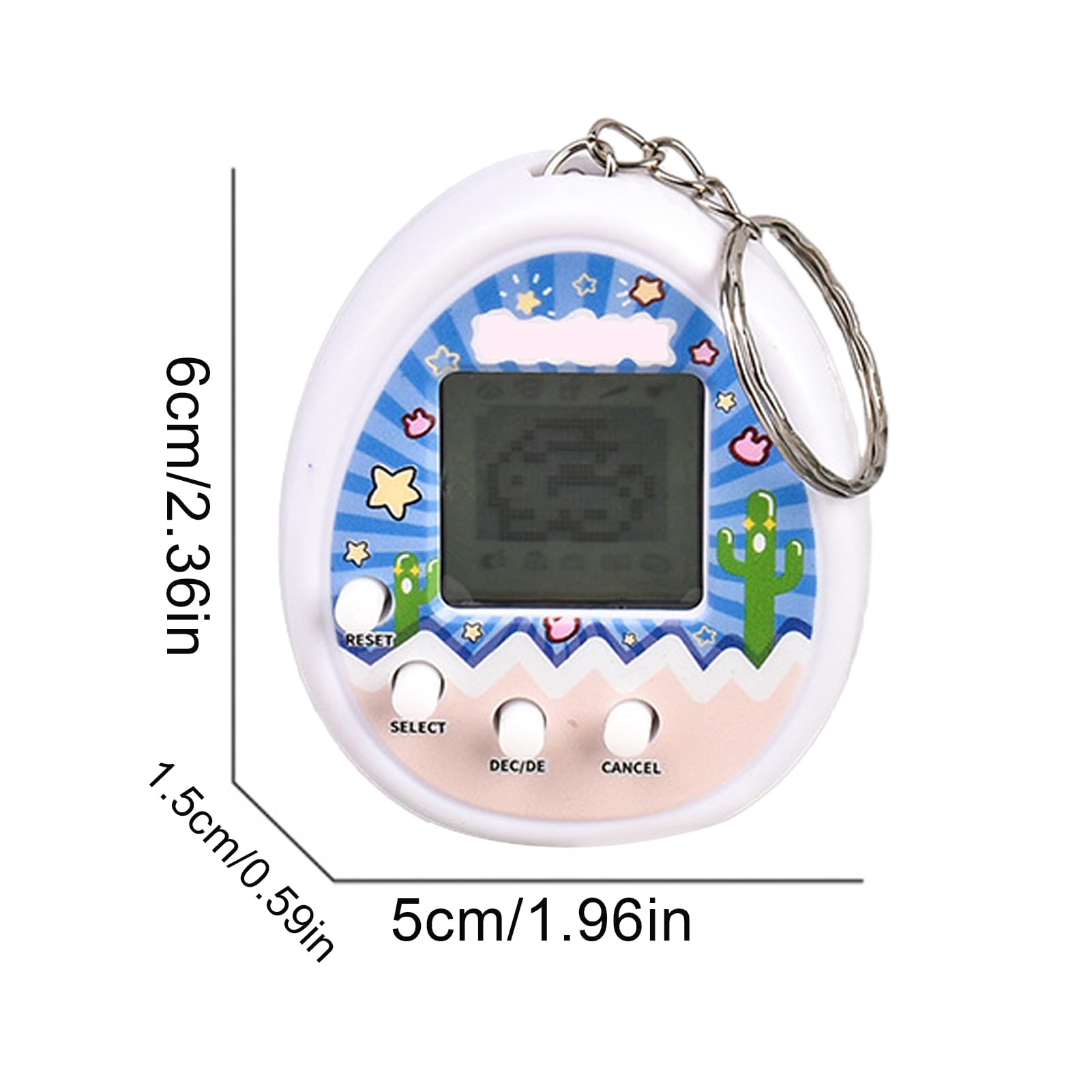 Amazon.co.jp: 1/3個 デジタルペット 6cm たまごっち バーチャルペット