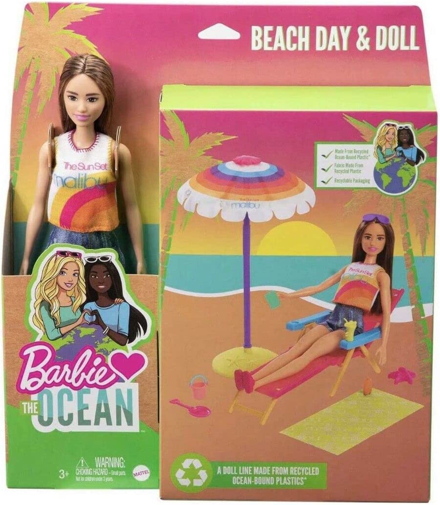 Amazon.co.jp: Barbie Loves The Ocean & Beach ドールプレイセット