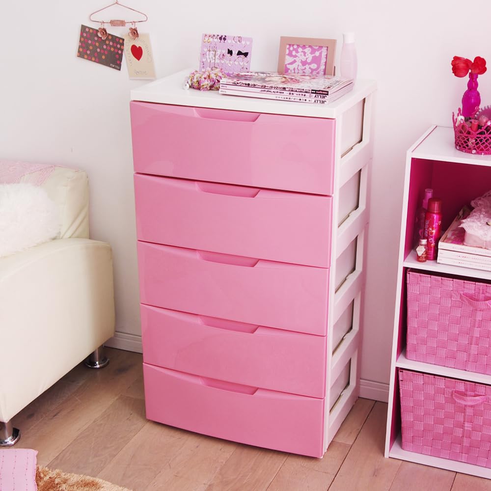 Amazon｜アイリスオーヤマ ワイドチェスト 5段 幅55×奥行41 ホワイト