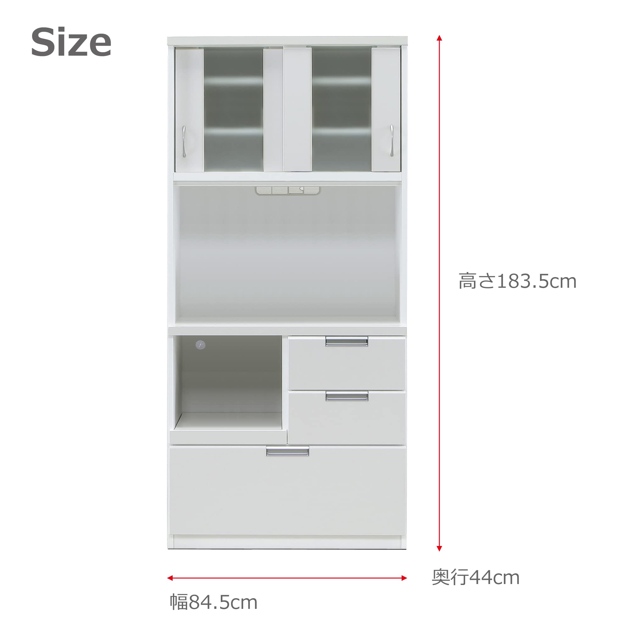 Amazon｜関家具(Sekikagu)ノダ工芸 noda ダイニングボード ホワイト 幅